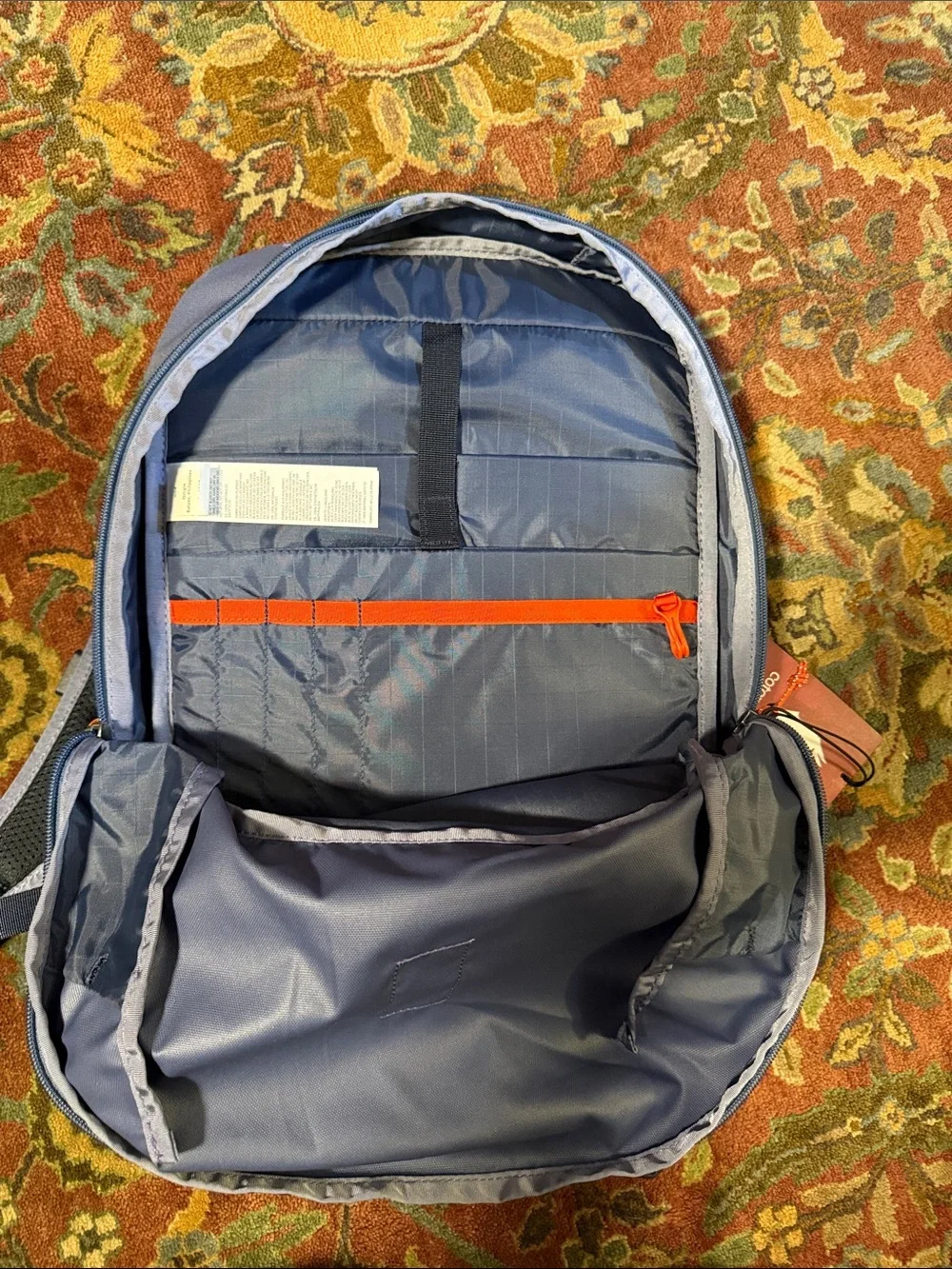 Cotopaxi 26L Chiqullo Blue Smoke Carbon Black Backpack with Yellow Zipper Accent